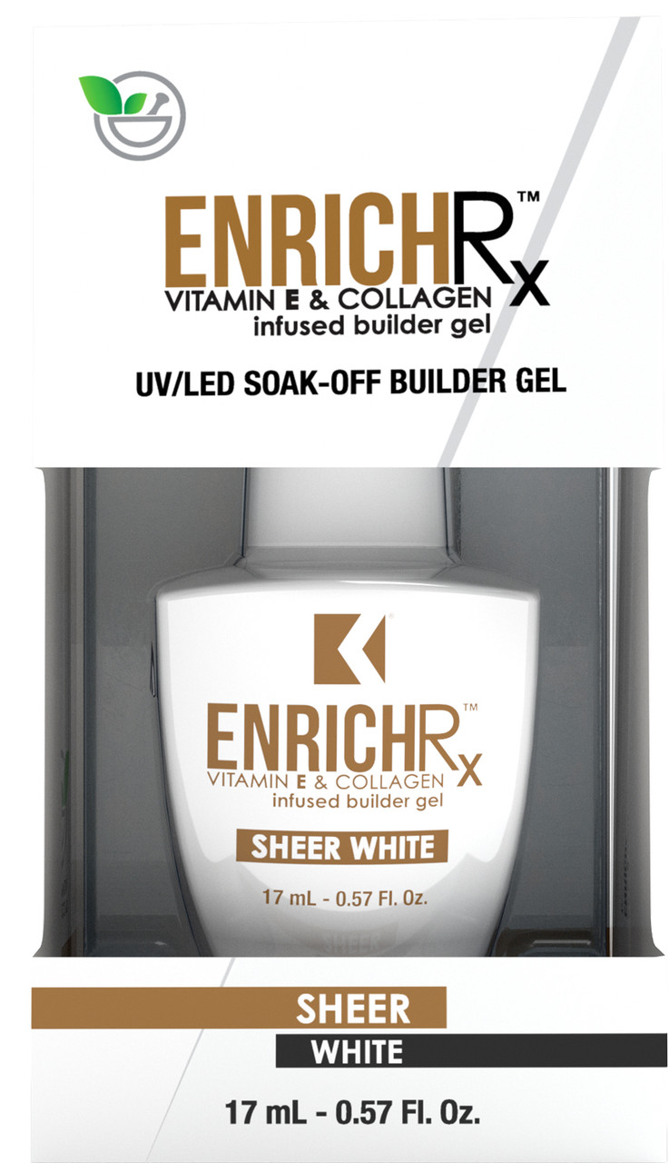 Kupa EnrichRx Builder Gel Sheer White - 17 mL / 0.57 fl oz