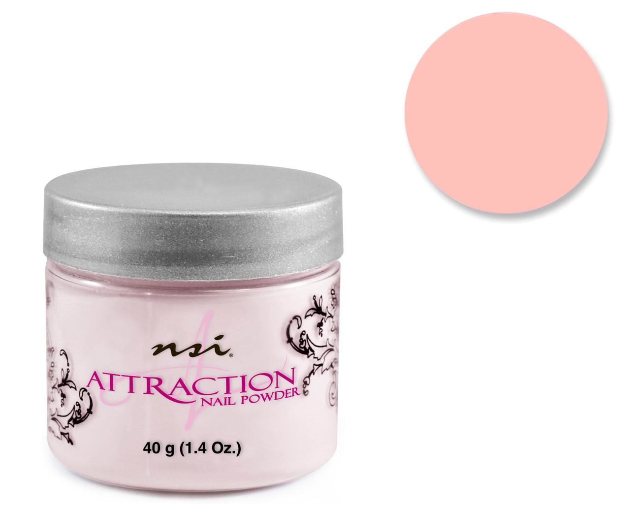 NSI Attraction Nail Powder Dusty Pink - 40 g (1.42 Oz.)