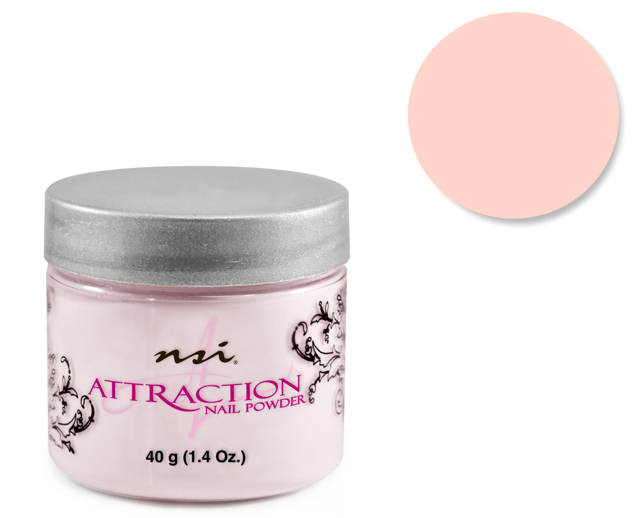 NSI Attraction Nail Powder Baby Pink - 40 g (1.42 Oz.)