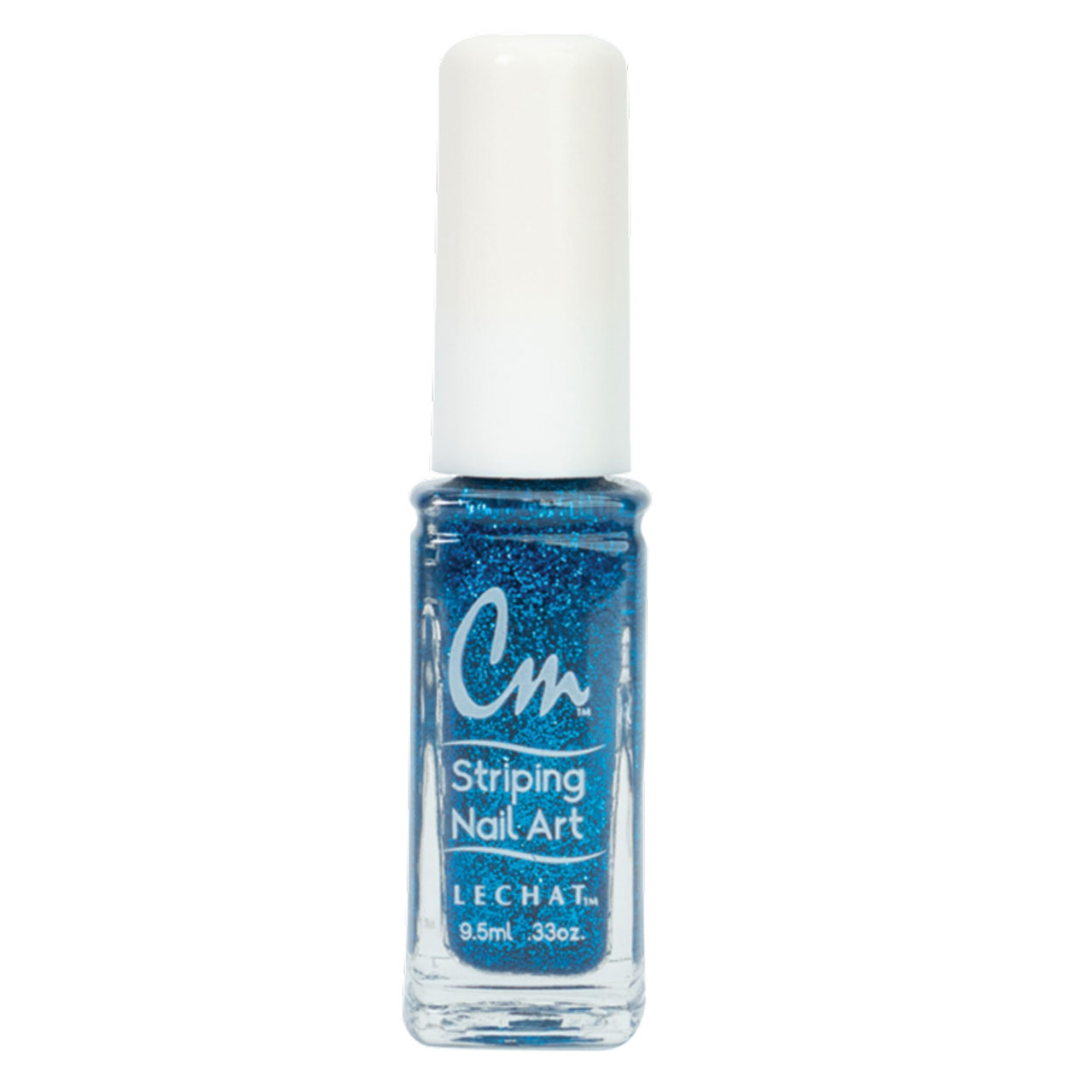 LeChat Cm Striping Nail Art - Blue Glitter