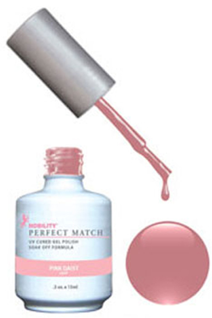 LeChat Perfect Match Gel Polish & Nail Lacquer Pink Daisy - .5oz