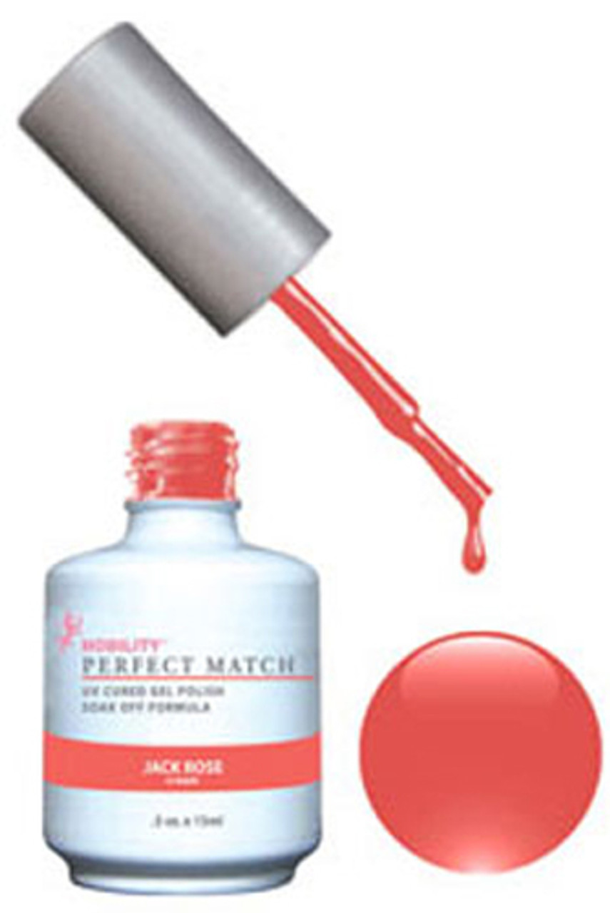 LeChat Perfect Match Gel Polish & Nail Lacquer Jack Rose - .5oz