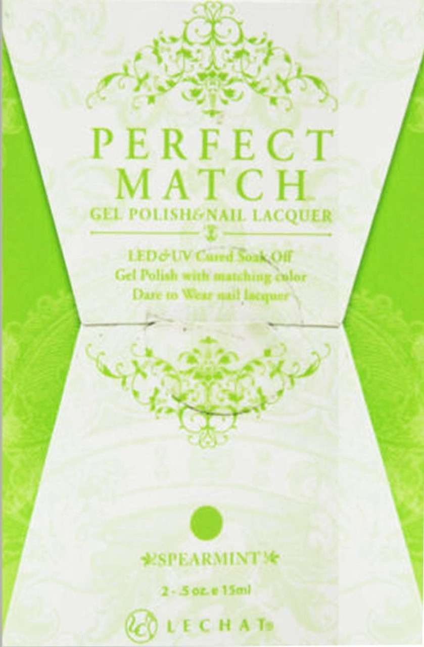 LeChat Perfect Match Gel Polish & Nail Lacquer Spearmint - .5oz