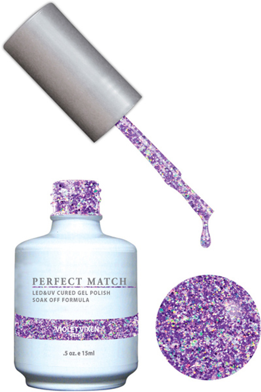 LeChat Perfect Match Gel Polish & Nail Lacquer VIOLET VIXEN - .5oz