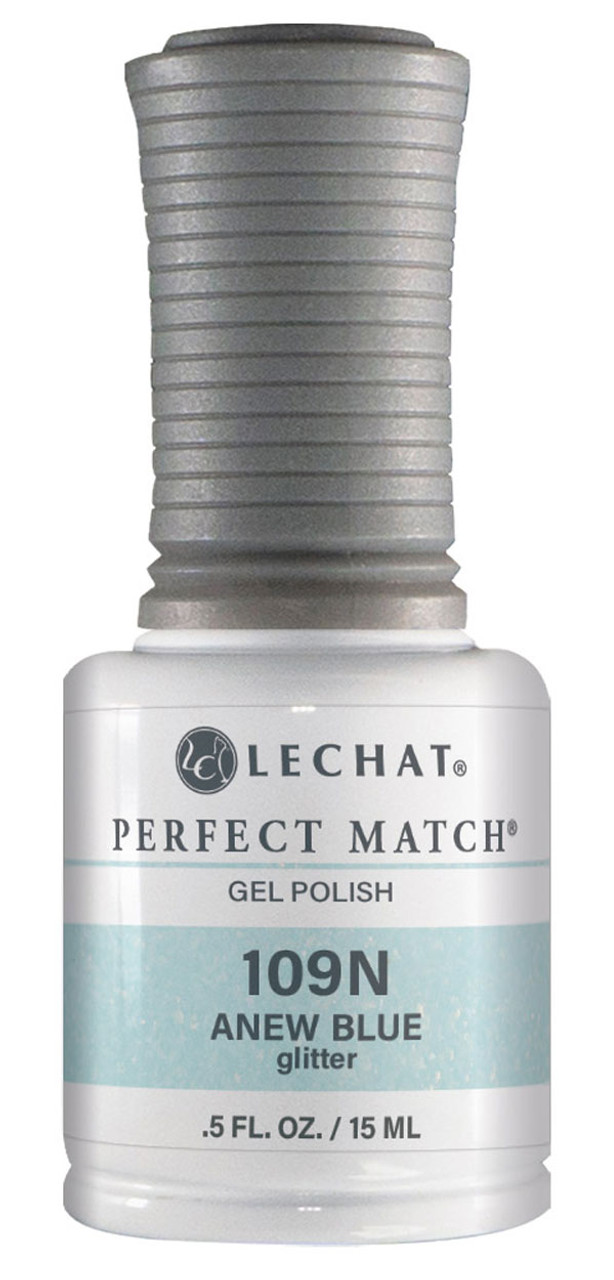 LeChat Perfect Match Gel Polish & Nail Lacquer Anew Blue - .5 oz