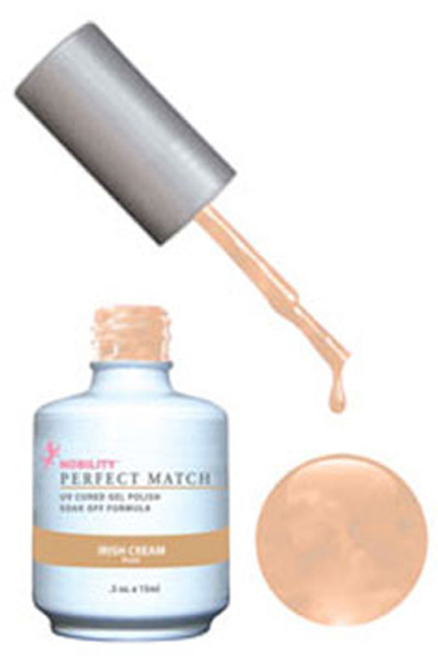 LeChat Perfect Match Gel Polish & Nail Lacquer Irish Cream - .5oz