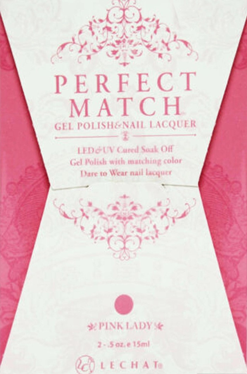 LeChat Perfect Match Gel Polish & Nail Lacquer Pink Lady - .5oz