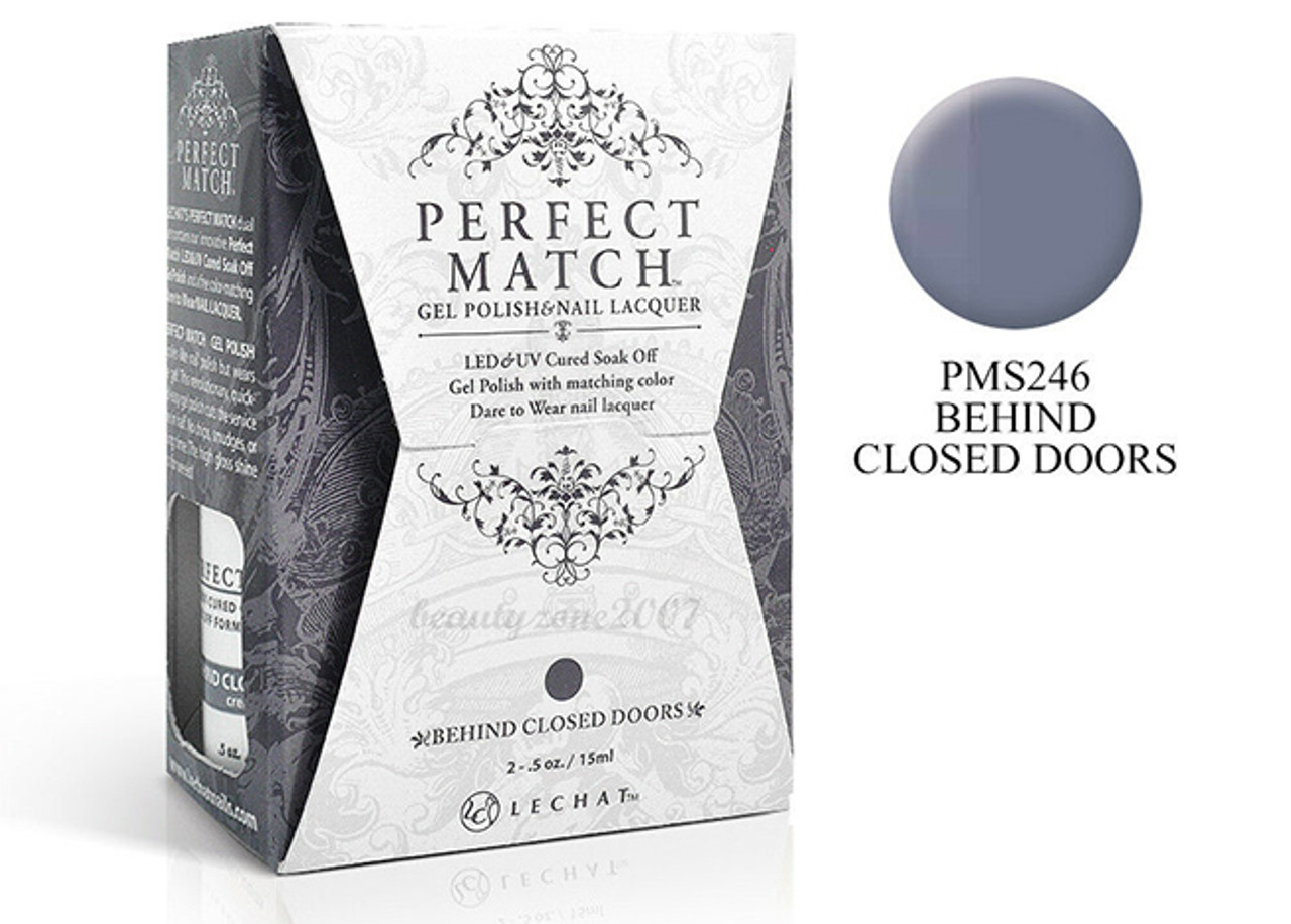 LeChat Perfect Match Gel Polish & Nail Lacquer Behind Closed Doors - .5oz