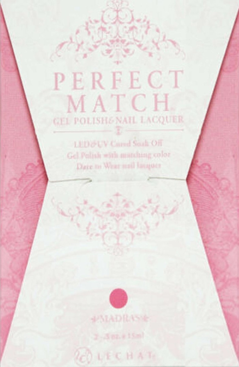 LeChat Perfect Match Gel Polish & Nail Lacquer Madras- .5oz