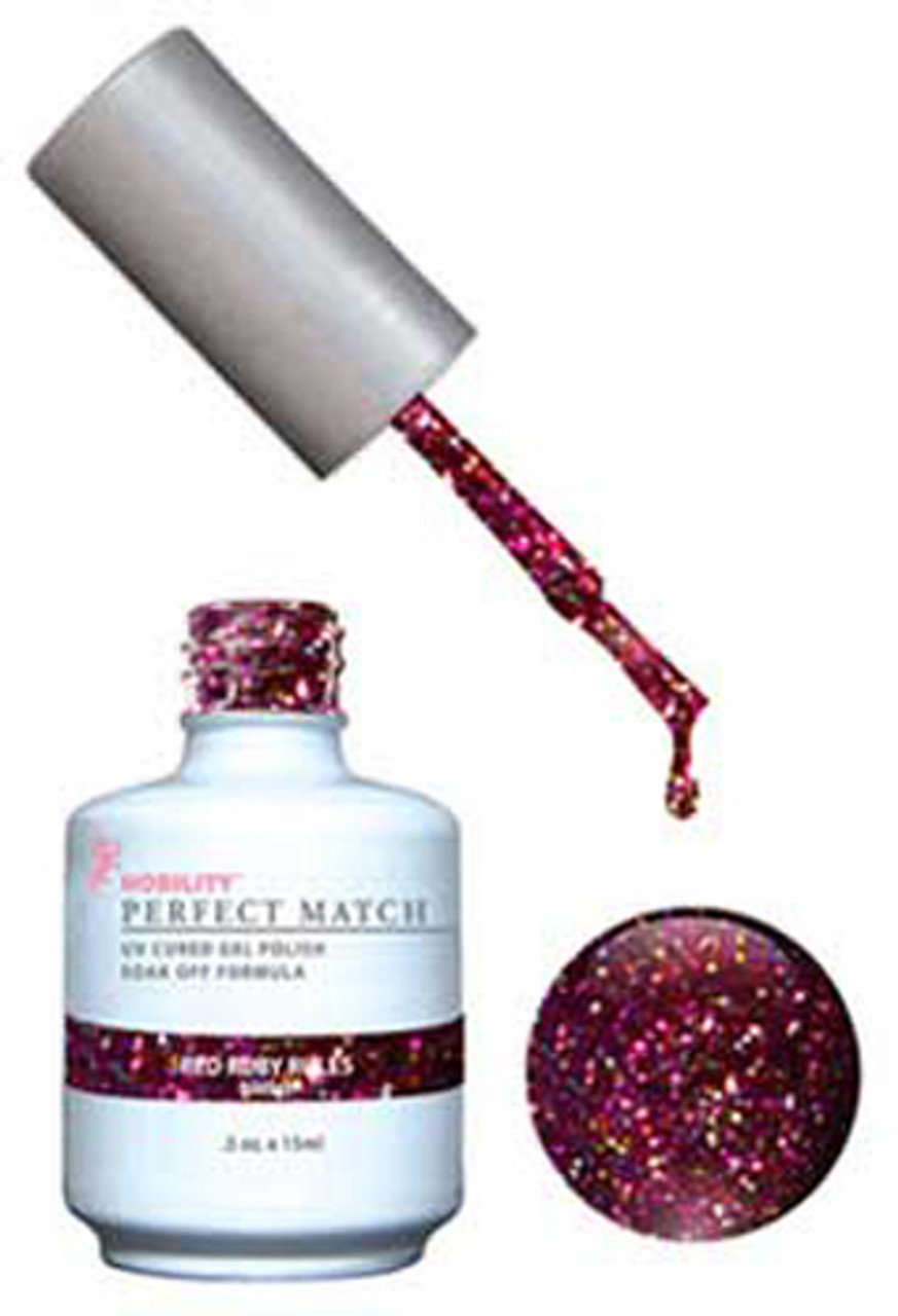 LeChat Perfect Match Gel Polish & Nail Red Ruby Rules - .5oz