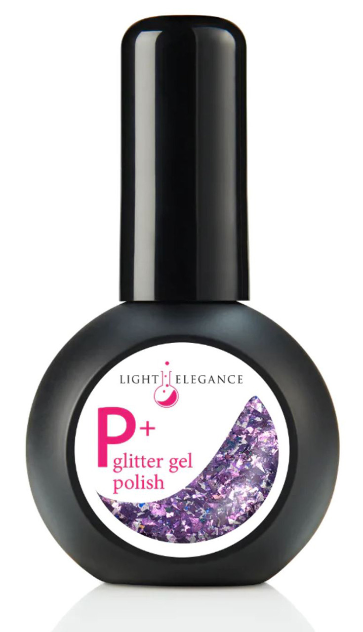 Light Elegance P+ Glitter Gel Polish Questionable Motives - 15 ml