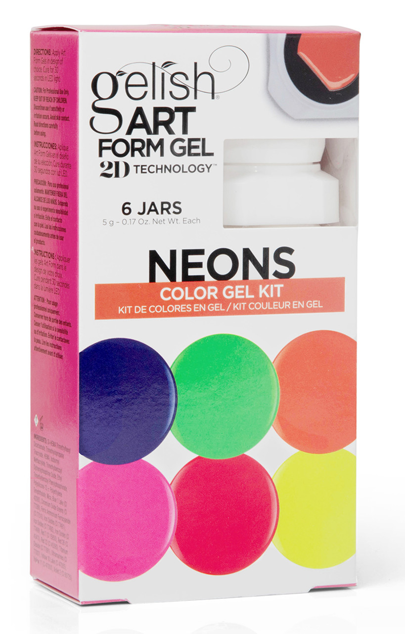 Gelish Art Form Neon Color Gel Kit