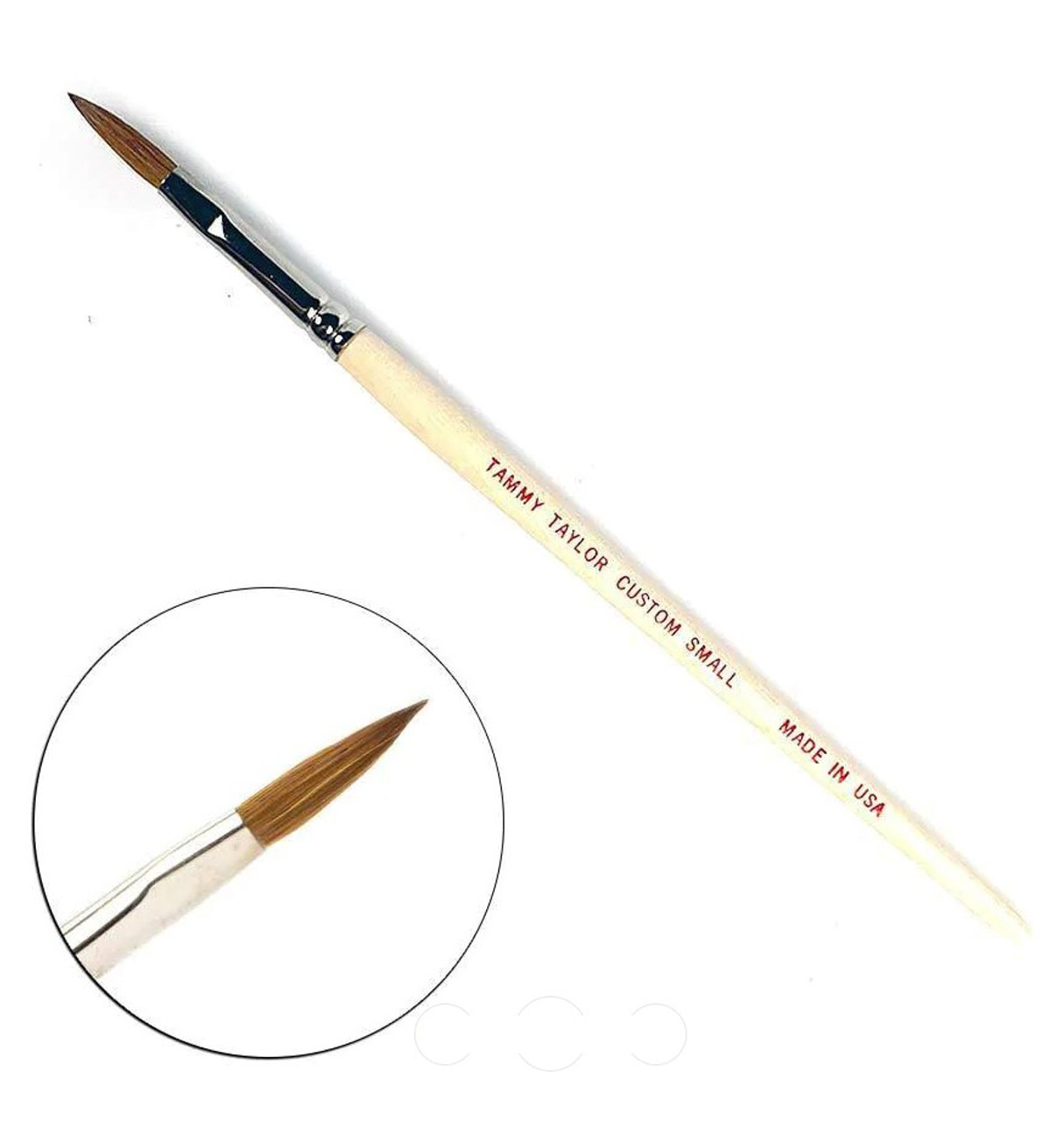 Tammy Taylor Custom Oval Kolinsky Sable Brush - Small