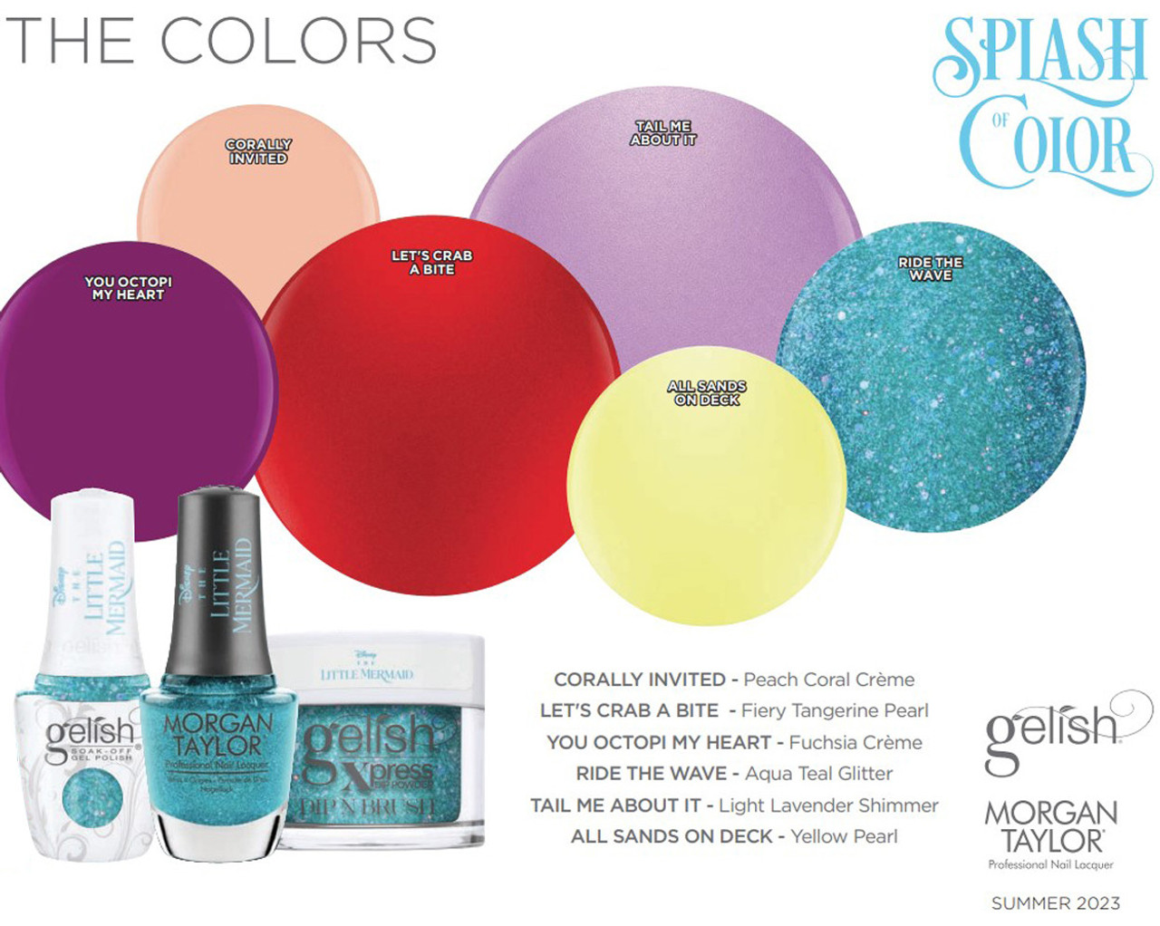 Gelish Trio Set Splash of Color Summer 2023 Collection