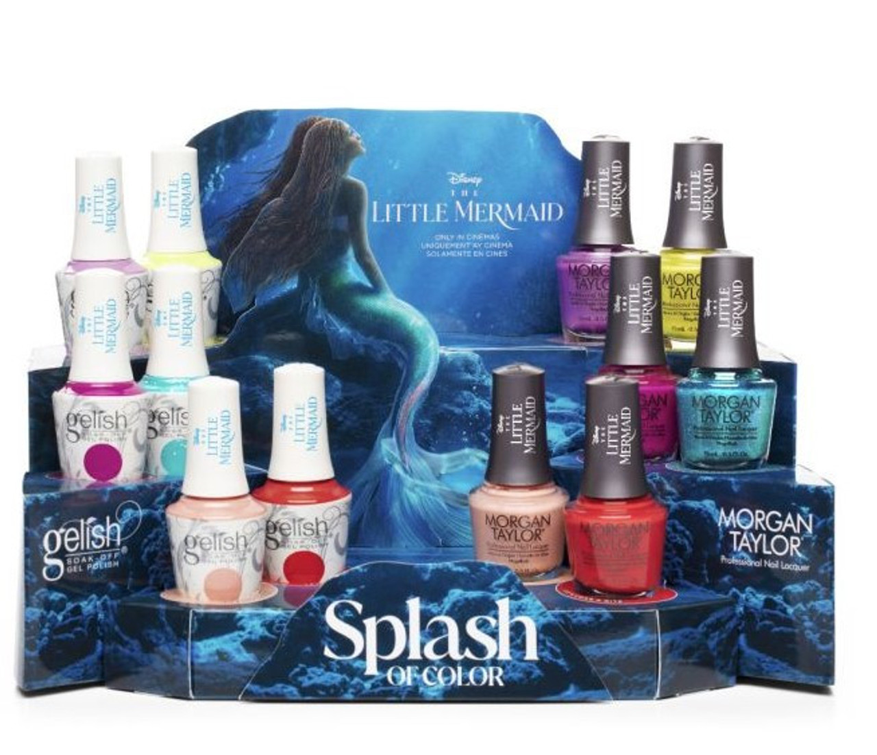 Gelish & Morgan Taylor Splash of Color Summer 2023 Collection - Mixed 12 PC Display