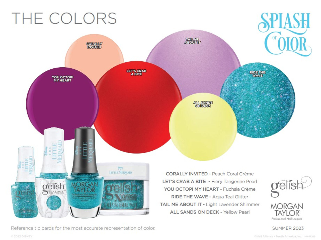 Gelish Splash of Color Summer 2023 Collection - 6 PC Display