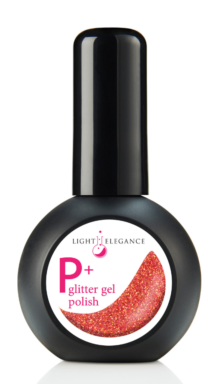 Light Elegance P+ Glitter Gel Polish Extra Spicy - 15 ml