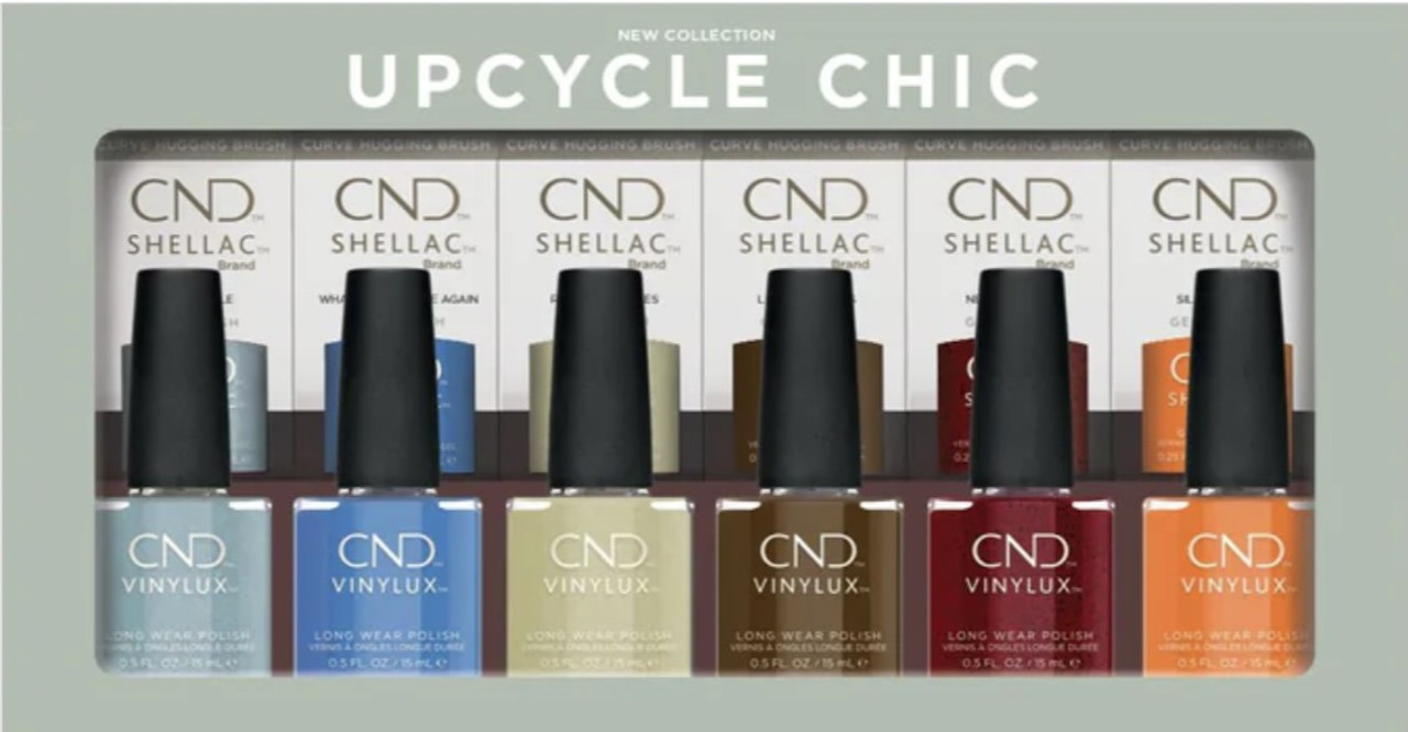 CND Shellac & Vinylux Upcycle Chic Fall 2023 Collection - 12 PC***NO DISPLAY