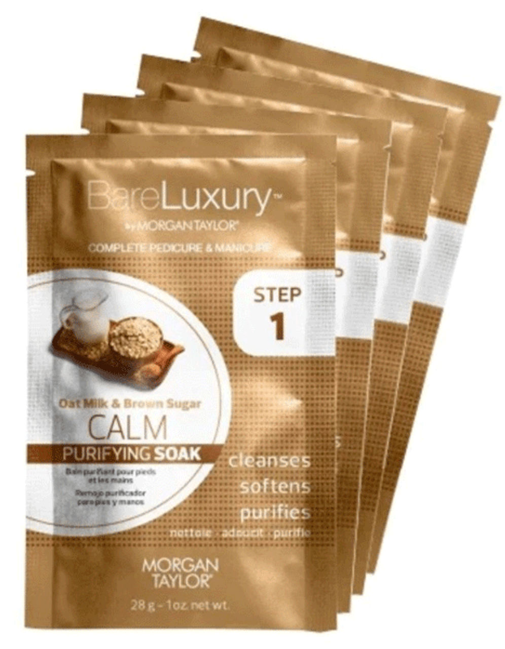 Morgan Taylor Bare Luxury Calm Oat Milk & Brown Sugar 4PK