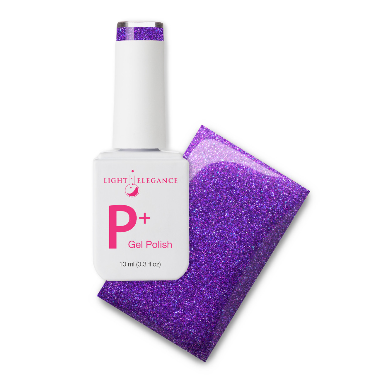 Light Elegance P+ Glitter Gel Polish Amethyst Kiss - 10 ml