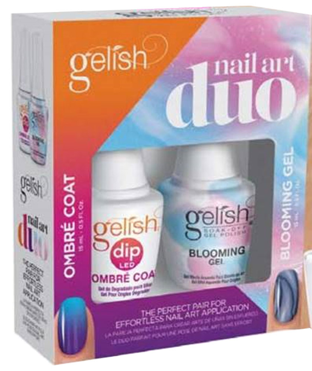 Gelish Nail Art Duo Ombre' Coat & Blooming Gel Kit