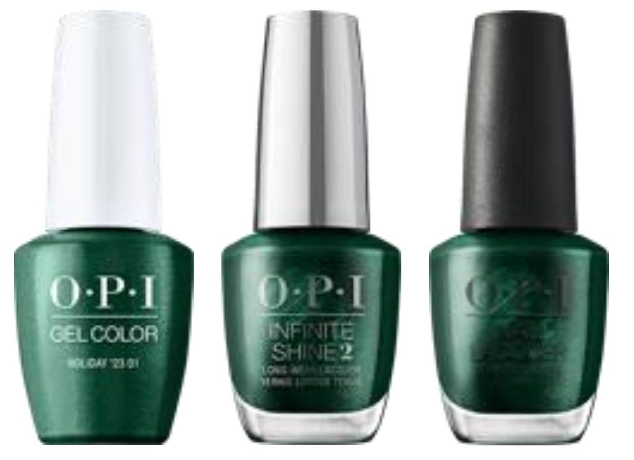 OPI Holiday 2023 Terribly Nice Collection Trio Set (GelColor + Infinite Shine + Nail Polish)