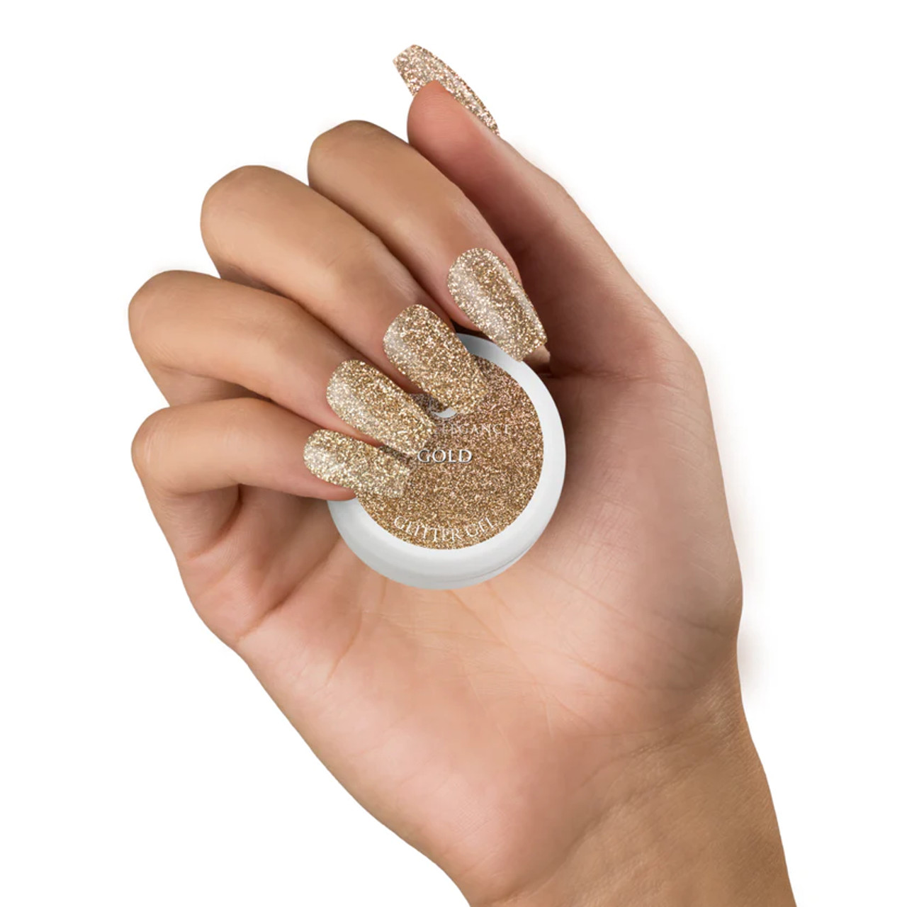 Light Elegance UV/LED Glitter Gel Gold - 10 ml