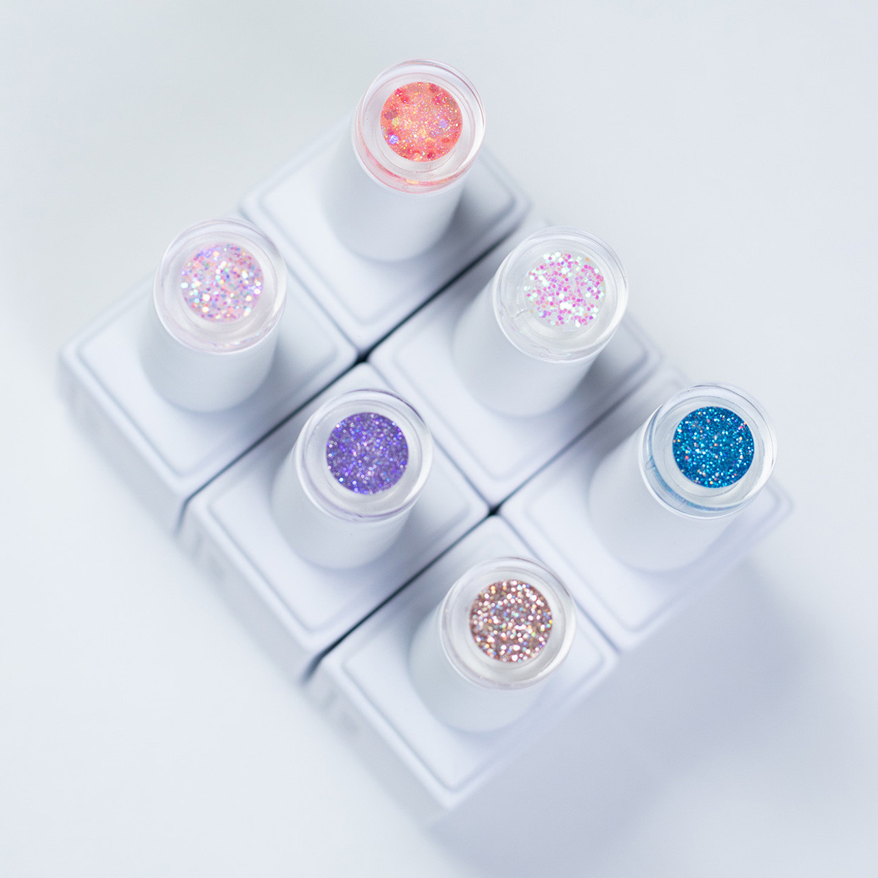 Light Elegance P+ Glitter Gel Polish Out of This World Summer 2024 Collection  6PC Pack