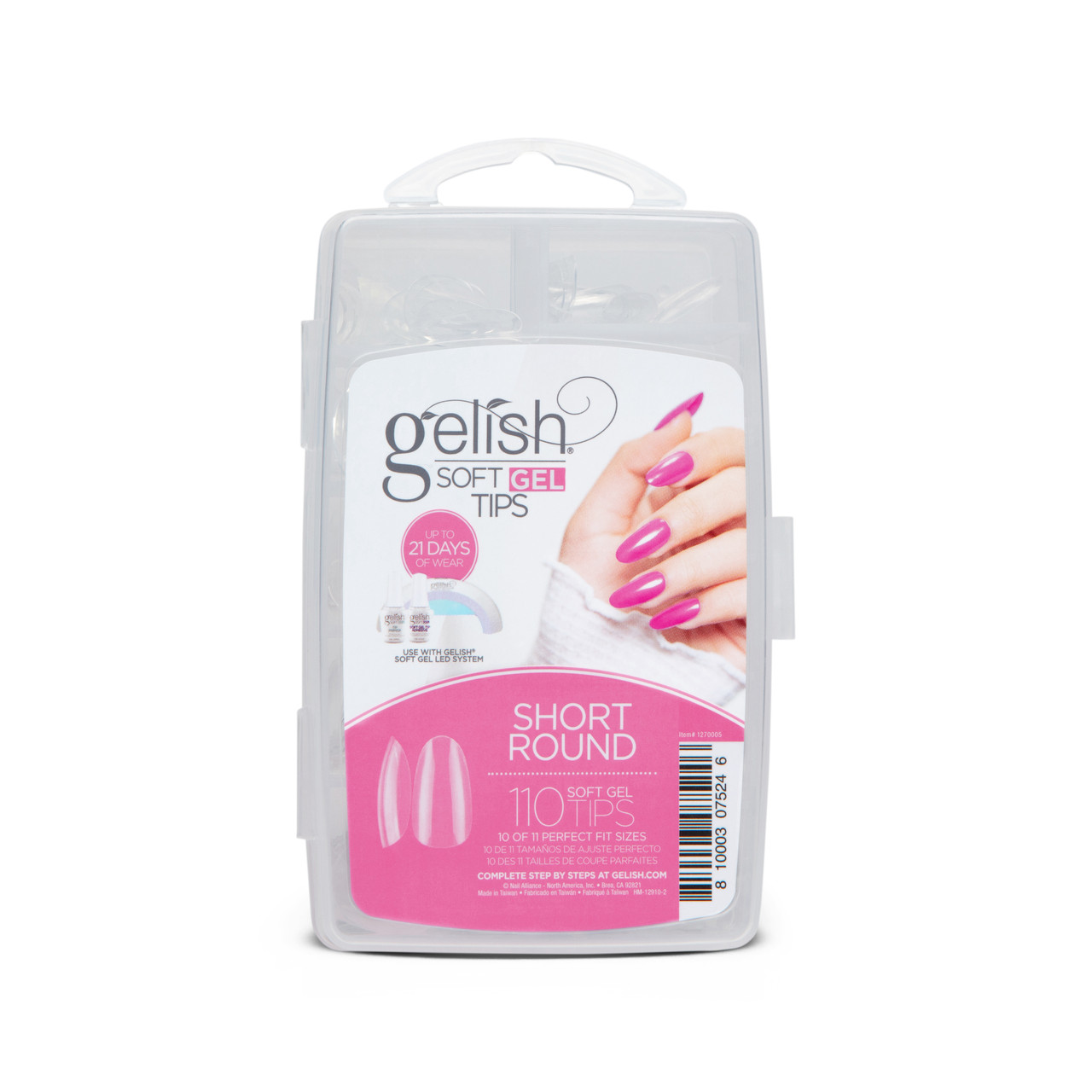 Gelish Soft Gel Tips Short Round - 110 CT
