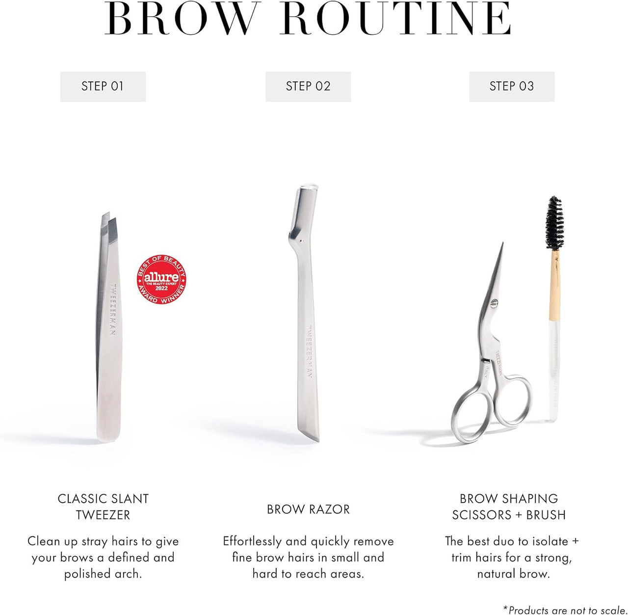 Tweezerman Brow Razor Replacement Blades