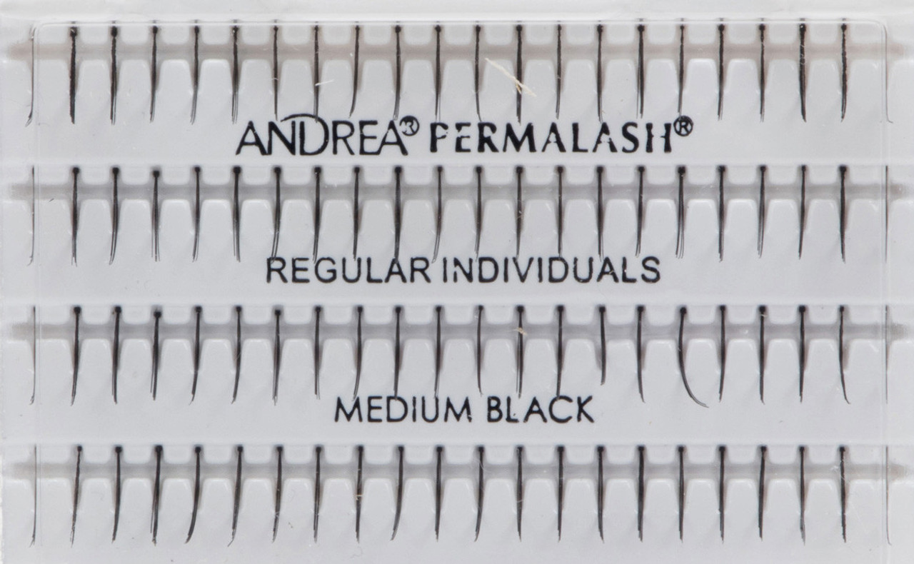 Andrea Permalash Individual Knotted Singles Medium Black