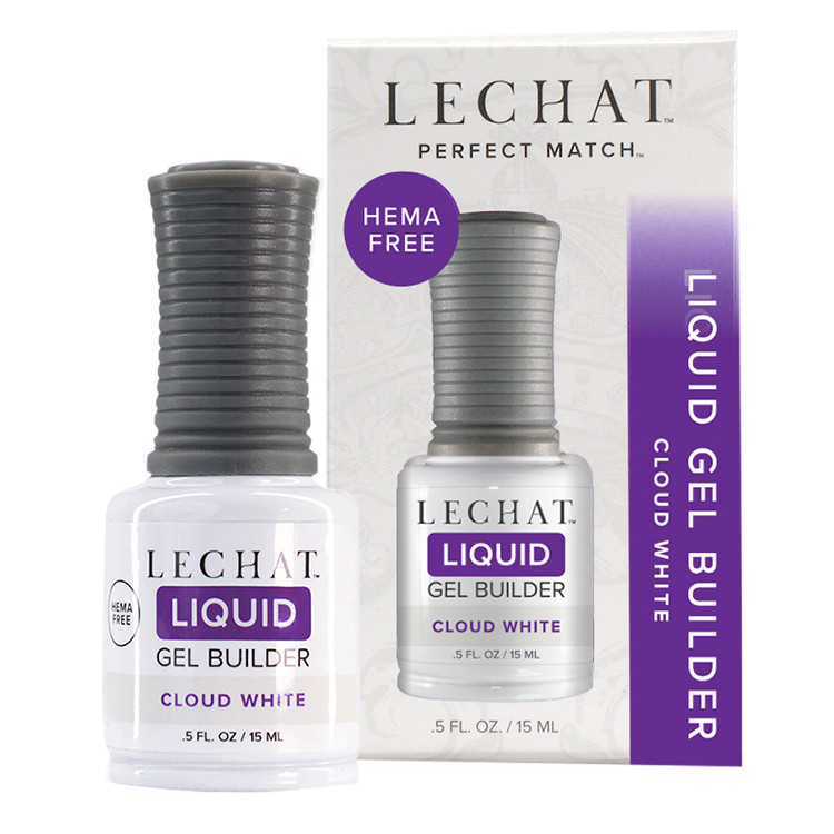 LeChat Perfect Match Liquid Gel Builder Cloud White - .5oz