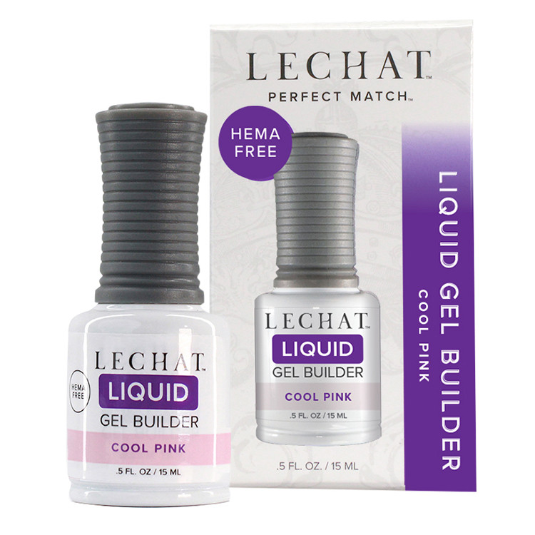 LeChat Perfect Match Liquid Gel Builder Cool Pink - .5oz