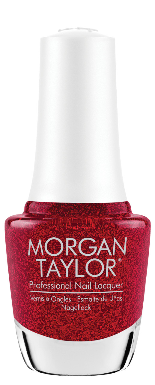 Morgan Taylor Nail Lacquer Poinsettia Stardust - 0.5 fl oz