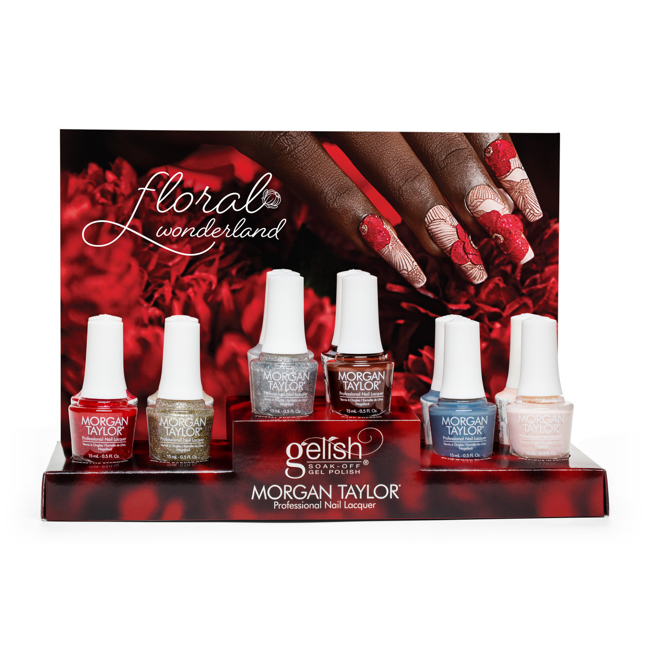 Gelish & Morgan Taylor Holiday Winter 2025 Floral Wonderland collection - MIXED 12PC Display