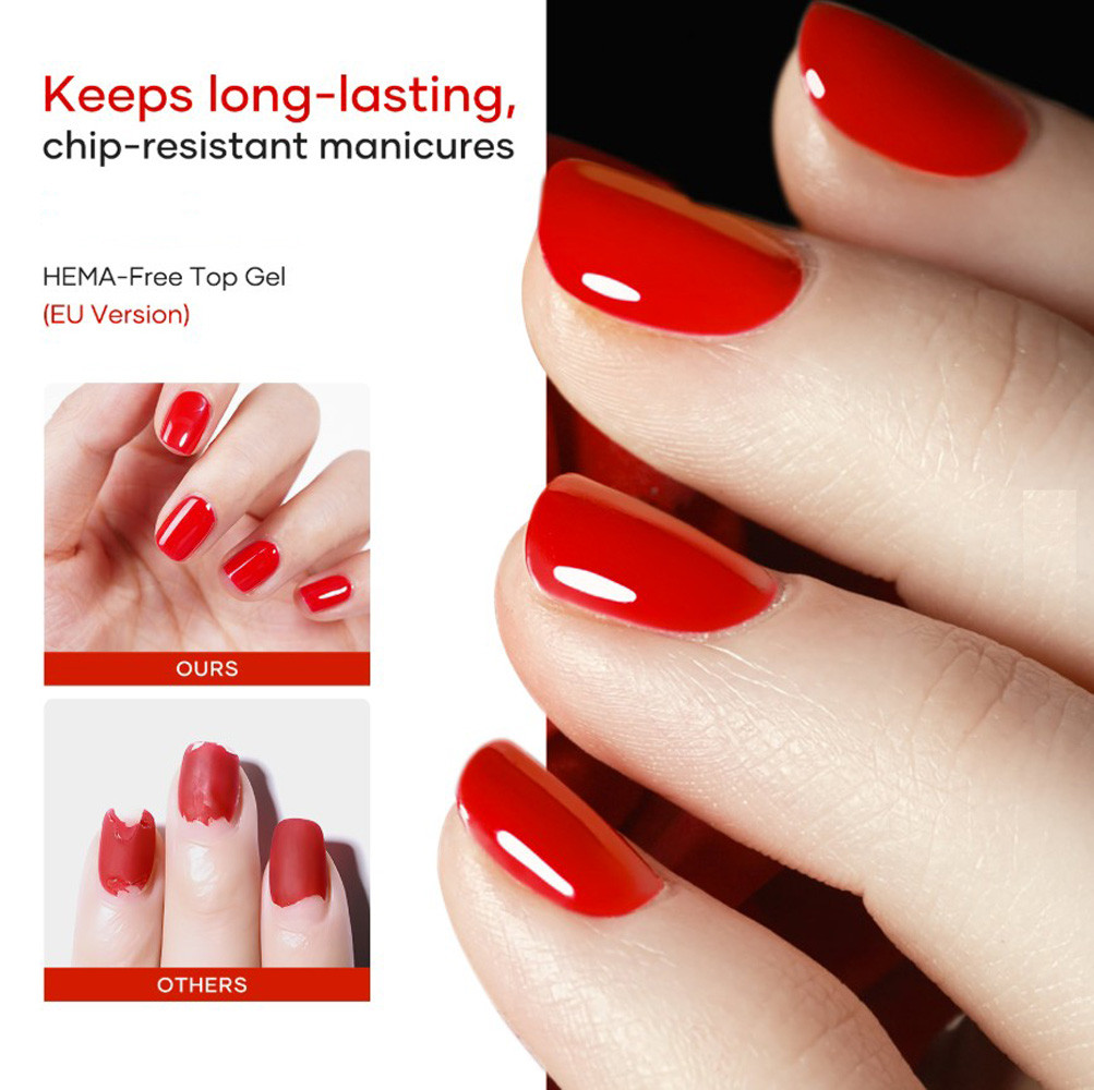 NDi beauty HEMA-Free Super Shiny No Wipe Gel Top - .5 oz