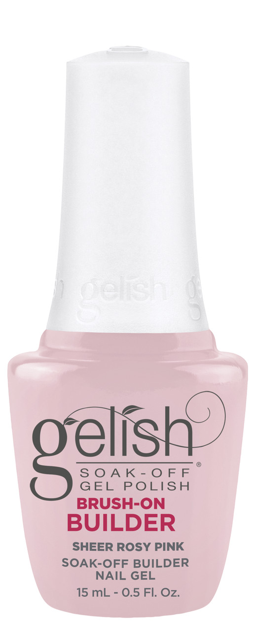 Gelish HEMA-Free Brush-On Builder Sheer Rosy Pink - 15 mL / .5 fl oz