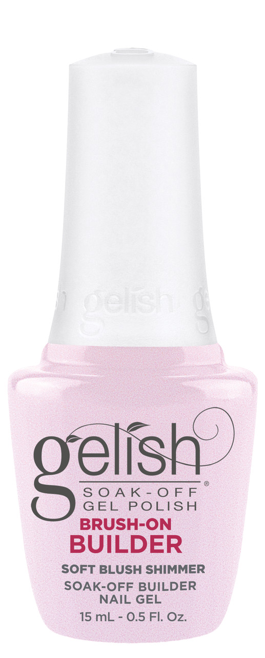 Gelish HEMA-Free Brush-On Builder Soft Blush Shimmer - 15 mL / .5 fl oz