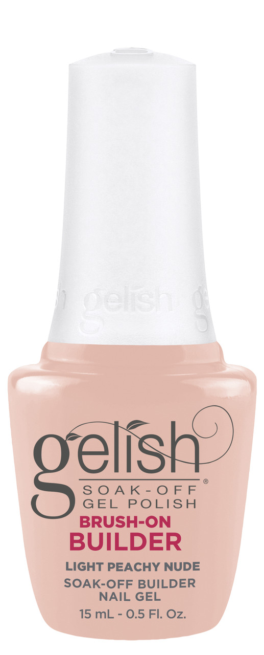 Gelish HEMA-Free Brush-On Builder Light Peachy Nude - 15 mL / .5 fl oz