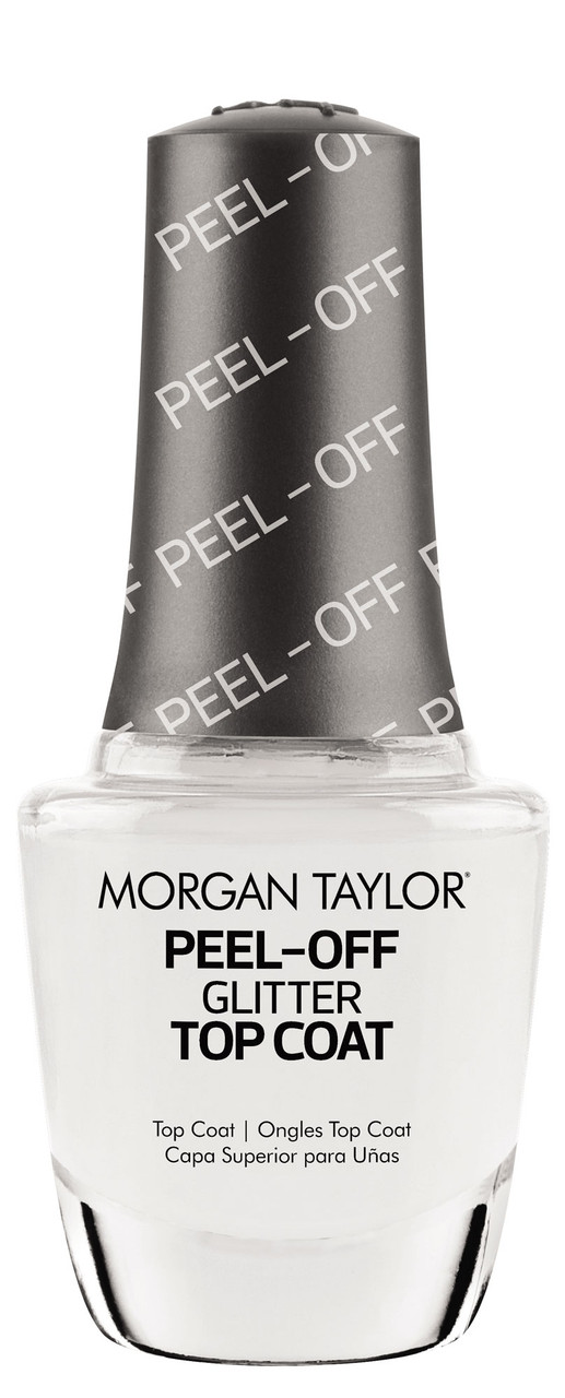 Morgan Taylor Peel-Off Glitter Top Coat - 0.5 fl oz