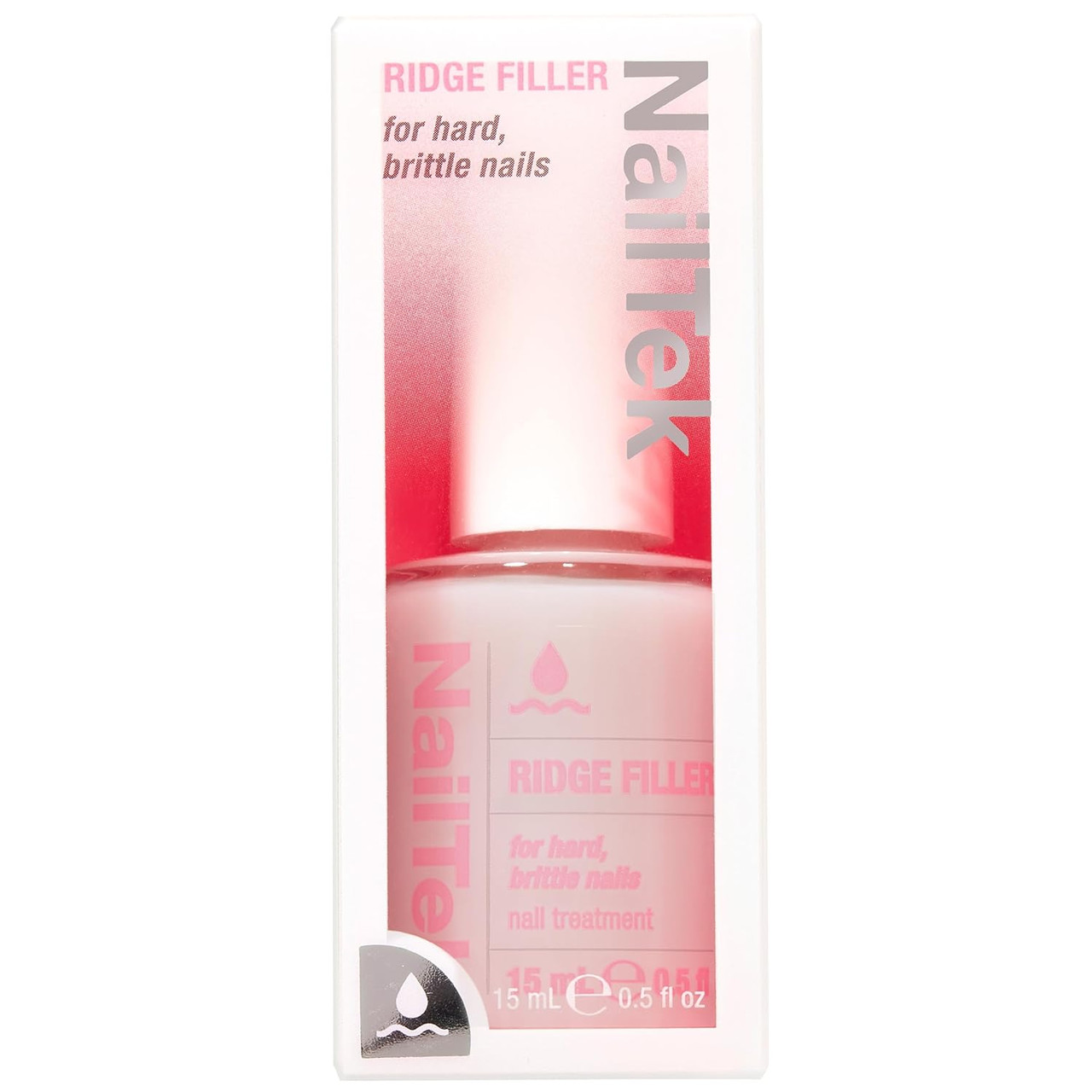 Nail ek Ridge Filler Formula 3 - For Hard & Brittle Nails, 0.5 fl oz