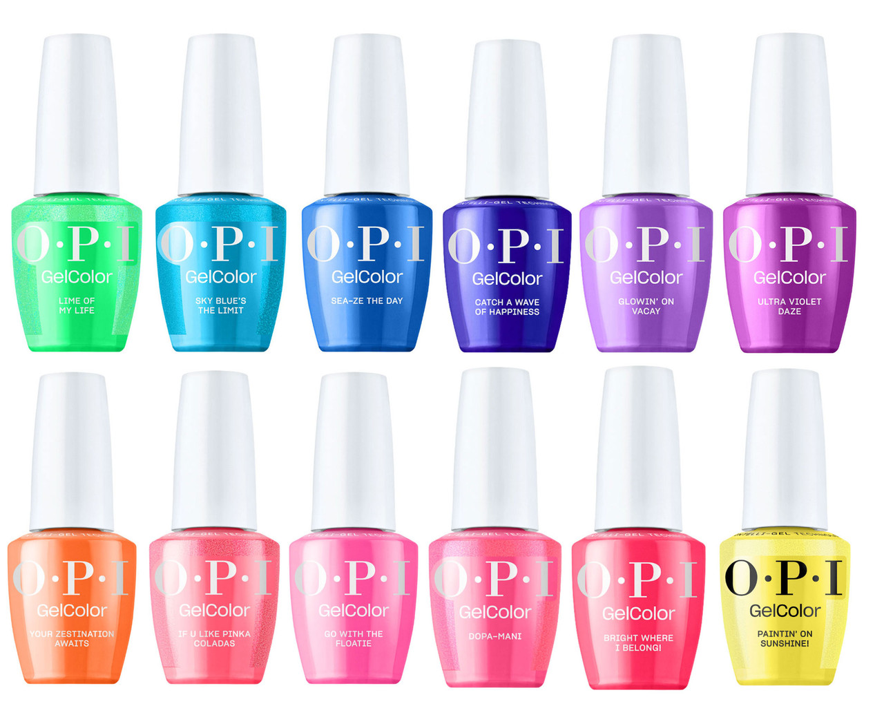 OPI GelColor Summer 2026 Trip to the Brite Side Collection - 14PC Display