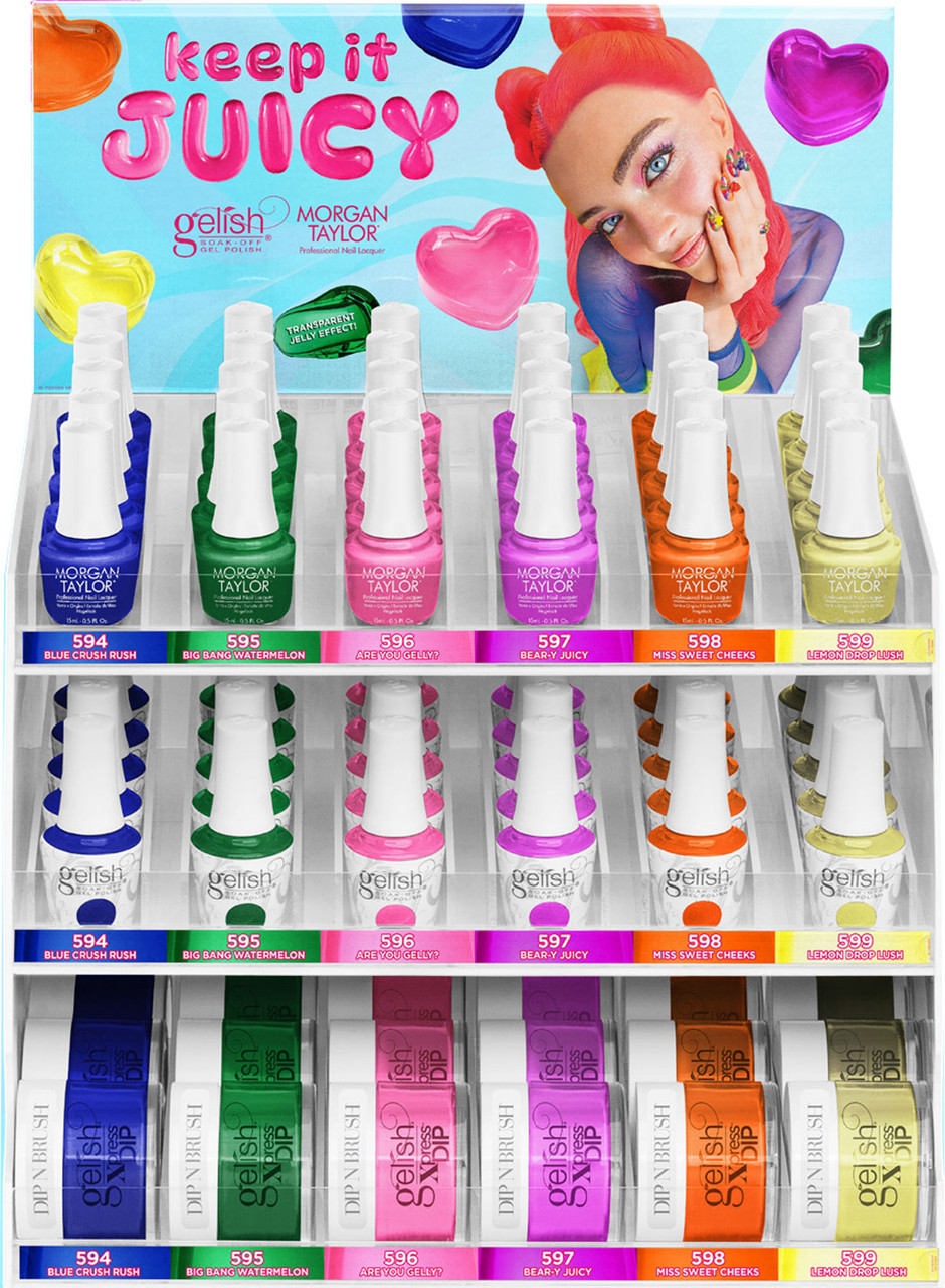 Gelish & Morgan Taylor Summer 2026 Keep It Juicy collection - MIXED 12PC Display