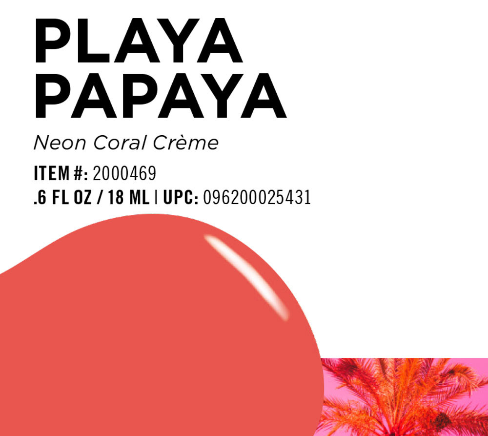 ORLY Nail Lacquer Playa Papaya - .6 fl oz / 18 mL