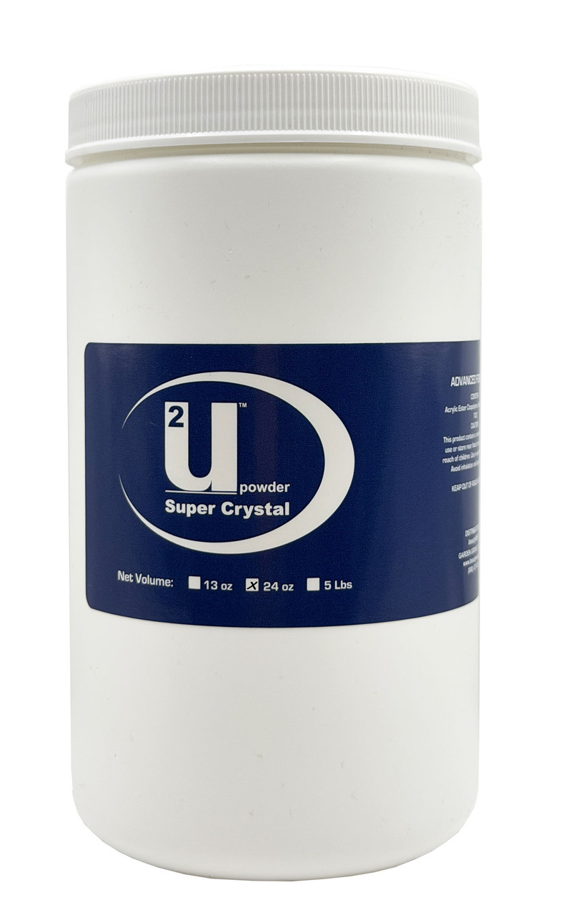 U2 Acrylic Nail Powder Super Crystal Clear - 24 oz