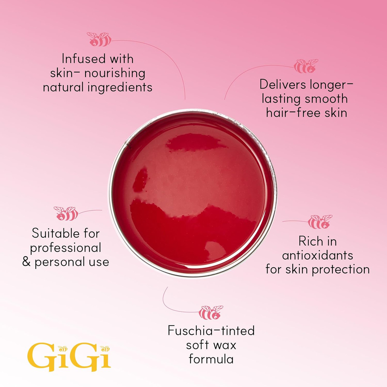 GiGi Neon Soft Wax Dragonfruit - 14oz