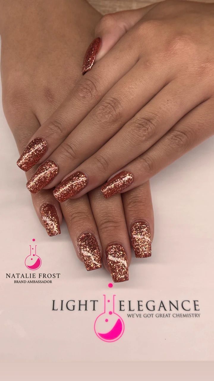 Light Elegance P+ Glitter Gel Polish She’s My Golden Nugget - 10 ml