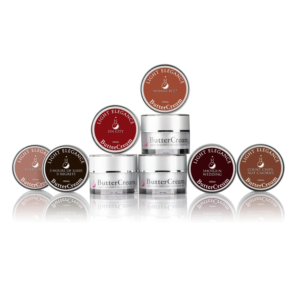 Light Elegance ButterCream Viva Las Vegas Fall/Winter 2026 Collection - Six 5 ml ButterCream Gels.