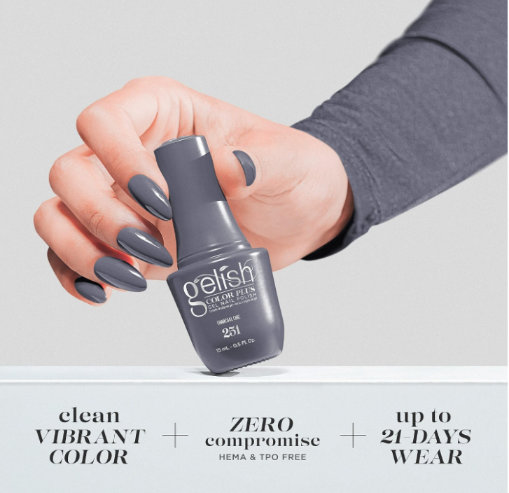 Gelish Color Plus Gel Nail Polish Charcoal Chic - 0.5 fl oz