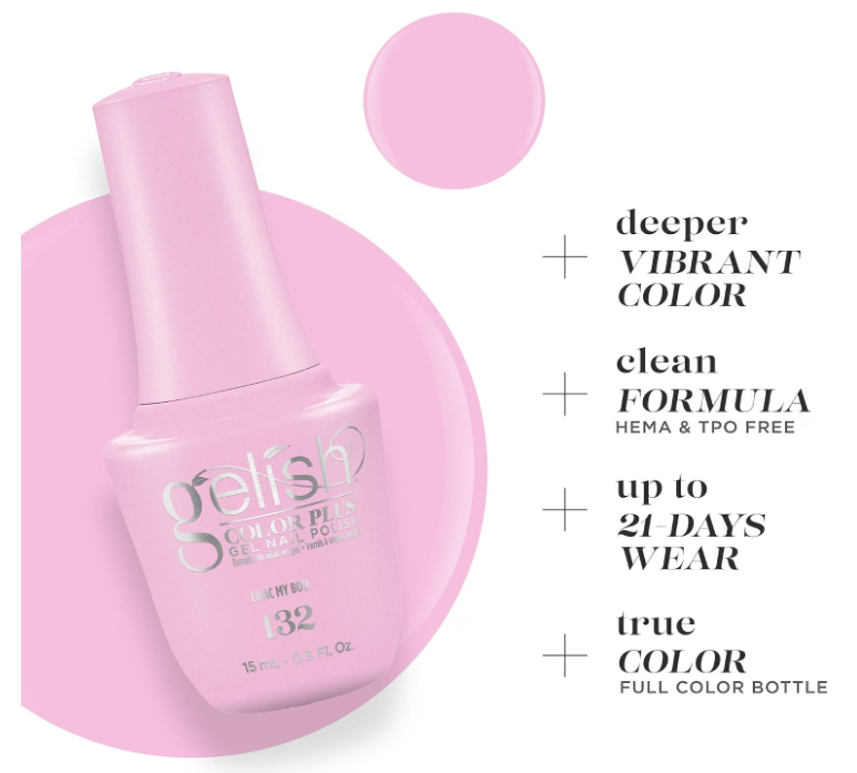 Gelish Color Plus Gel Nail Polish Lilac My Boo - 0.5 fl oz